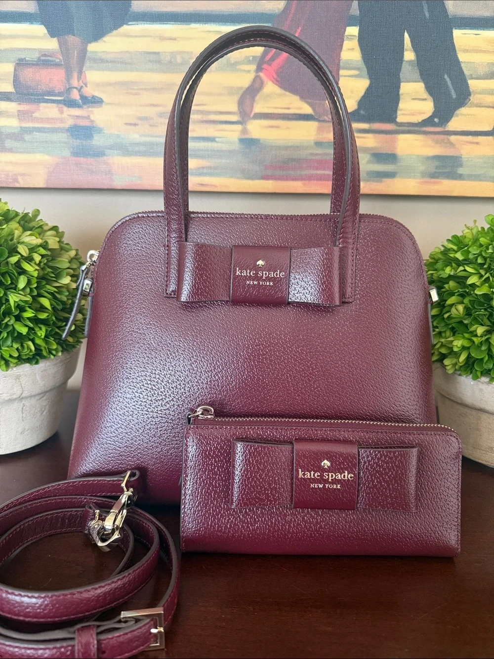 KATE SPADE ♠️ New York 🍒 CHERRYWOOD 🍒 NISHA MATTHEWS STREET WALLET 🌟EUC🌟